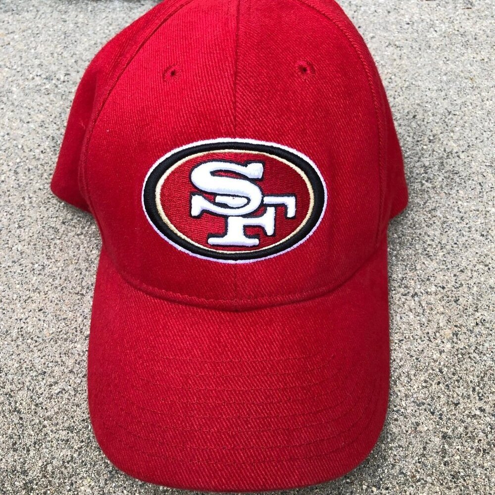 Vintage NFL San Francisco 49ers Baseball Hat Men's Adjustable Cap Red - Picture 2 of 5